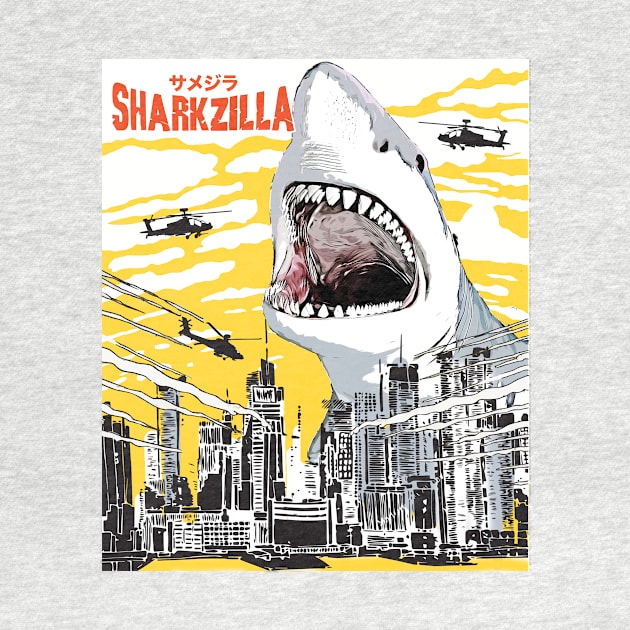 Sharkzilla Funny Shark Gift Shark Lovers by Essinet